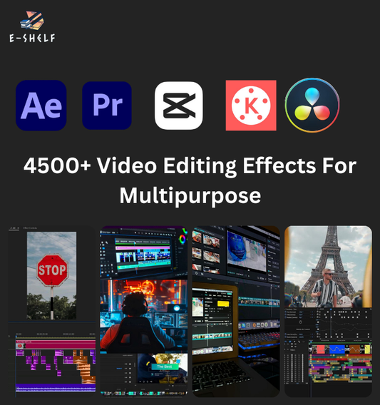 Resell 4500+ Video Editing Effects For Multipurpose