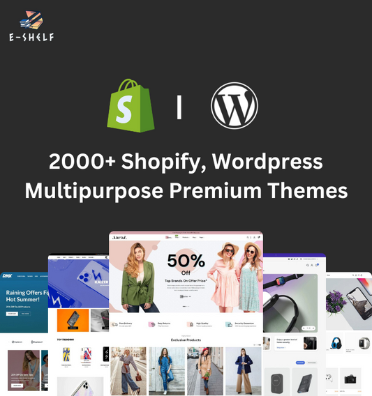 2000+ Shopify, WordPress, html themes Bundle