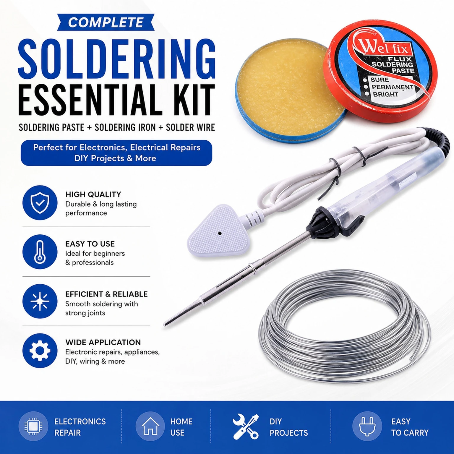 AARL Rechargeable Battery_SOLDERING ESSENTIAL KIT Electronic Comp